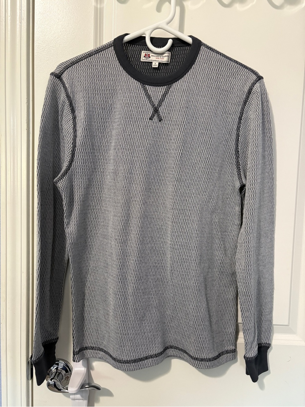 Wallace & Barnes Shirt Mens Small Honeycomb Waffle Knit